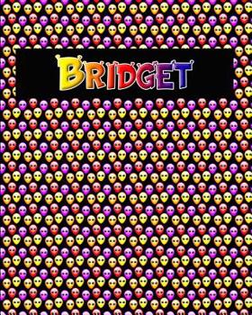 Paperback 120 Page Handwriting Practice Book with Colorful Alien Cover Bridget: Primary Grades Handwriting Book