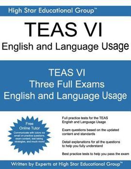 Paperback TEAS VI English and Language Usage: TEAS VI Exam English and Language Usage Book