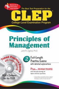 Paperback CLEP Principles of Management: The Best Test Preparation for the CLEP [With CDROM] Book