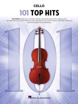 Paperback 101 Top Hits for Cello Book