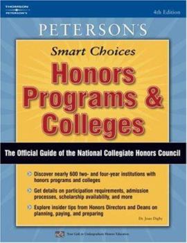 Paperback Peterson's Honors Programs & Colleges Book