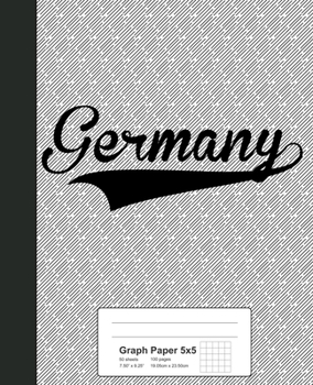 Paperback Graph Paper 5x5: GERMANY Notebook Book