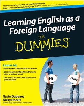 Paperback Learning English as a Foreign Language For Dummies [With CD (Audio)] Book