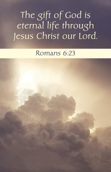 Paperback Funeral Bulletin: The Gift (Package of 100): Romans 6:23 (Kjv) Book