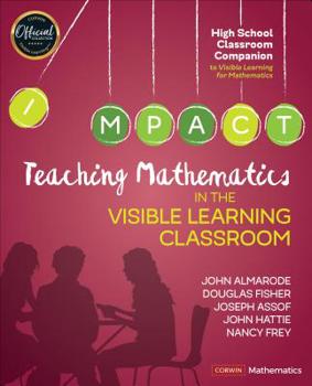 Paperback Teaching Mathematics in the Visible Learning Classroom, High School Book