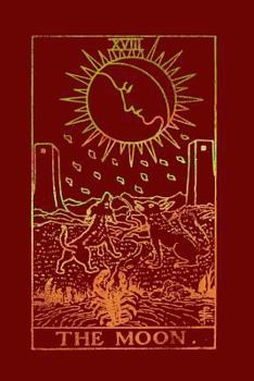 The Moon: Tarot Card Notebook Rosewood Red 175-Page