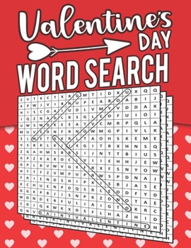 Paperback Valentine's Day Word Search: +50 Themed Word Search Puzzles Book For Adults, Cute Valentines Day Gift Idea Book