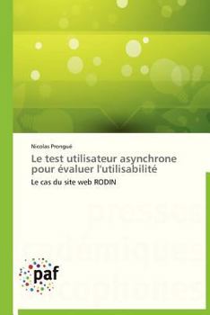 Paperback Le Test Utilisateur Asynchrone Pour Évaluer l'Utilisabilité [French] Book