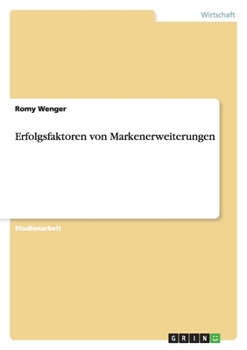 Paperback Erfolgsfaktoren von Markenerweiterungen [German] Book