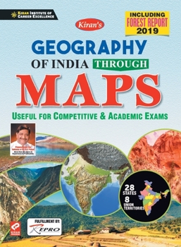 Paperback Geography of India Through Map (Eng) Book