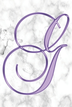 G Journal: A Monogram G Initial Capital Letter Notebook For Writing And Notes: Great Personalized Gift For All First, Middle, Or Last Names (Purple Gold Moon Galaxy Print)