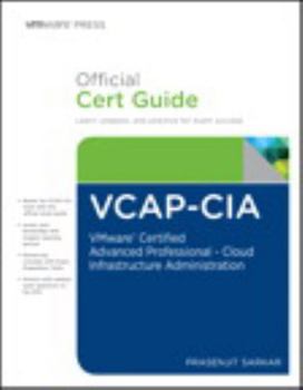 Hardcover Vcap-CIA Official Cert Guide (with DVD): Vmware Certified Advanced Professional on Cloud Infrastructure Administration Book