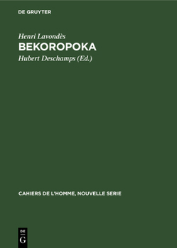 Hardcover Bekoropoka [French] Book