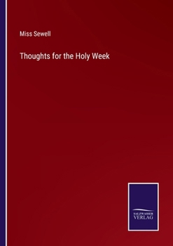 Paperback Thoughts for the Holy Week Book