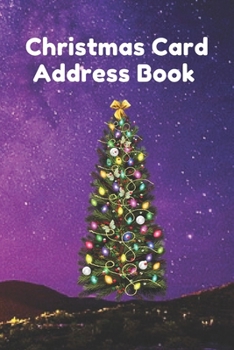 Christmas card address book:An address book and tracker for the Christmas cards you send and  receive,Mailings Gretting Cards.: Christmas card address book,christmas notebook lined journal