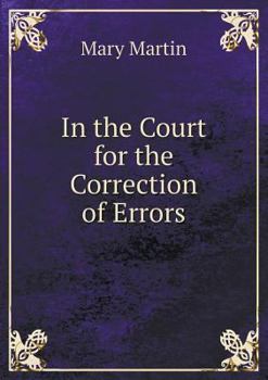 Paperback In the Court for the Correction of Errors Book