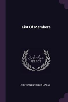 Paperback List Of Members Book