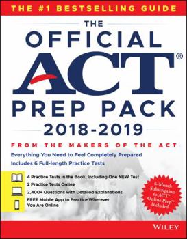 Paperback The Official ACT Prep Pack with 6 Full Practice Tests (4 in Official ACT Prep Guide + 2 Online) Book