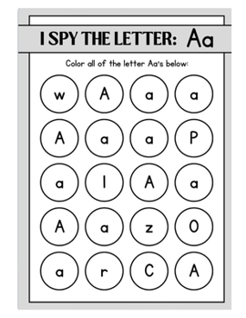 Paperback I Spy the Letter: A to Z Book