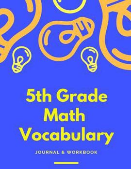 Paperback 5th Grade Math Vocabulary Journal & Workbook Book