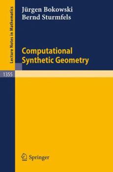 Paperback Computational Synthetic Geometry Book