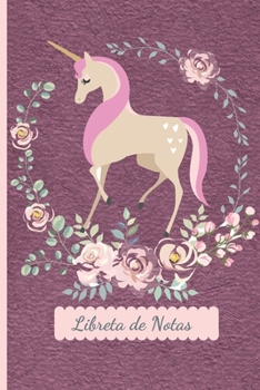 Libreta de Notas: Cuaderno Punteado Puntos A5 (6X9 in) para tomar notas, diario, apuntes, caligrafia, lettering, dot grid bullet journal I Tema Unicornio Flores Burgundy 120 pag (Spanish Edition)