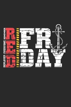 Red: Red Friday Military Support Navy Soldier Notebook 6x9 Inches 120 dotted pages for notes, drawings, formulas Organizer writing book planner diary