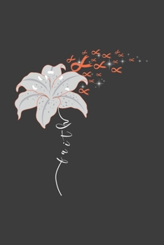 Writing About My Health Journey with Complex Regional Pain Syndrome: College Ruled Notebook (Faith Flower Orange Awareness Ribbon Cover)