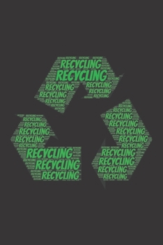 Recycling: Notebook, Journal | Lined Paper | 120 Pages DIN A5 (6 x 9") | Notes, Drawings, Planer, Diary, Organization | Word Cloud Present