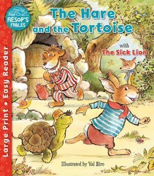 Paperback The Hare and the Tortoise & The Sick Lion (Aesop's Fables Easy Readers) Book