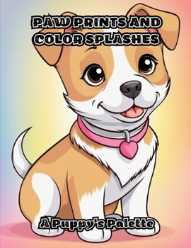 Paperback Paw Prints and Color Splashes: A Puppy's Palette Book