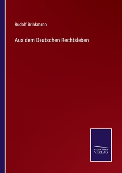 Paperback Aus dem Deutschen Rechtsleben [German] Book