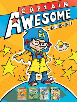 Hardcover Captain Awesome 4-Books-In-1: Captain Awesome Takes a Dive; Captain Awesome, Soccer Star; Captain Awesome Saves the Winter Wonderland; Captain Aweso Book