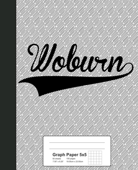 Paperback Graph Paper 5x5: WOBURN Notebook Book