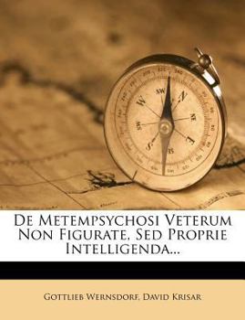 Paperback de Metempsychosi Veterum Non Figurate, sed Proprie Intelligenda... [Latin] Book