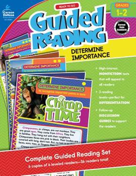 Paperback Ready to Go Guided Reading: Determine Importance, Grades 1 - 2 Book
