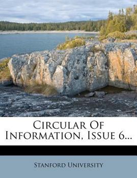 Paperback Circular of Information, Issue 6... Book