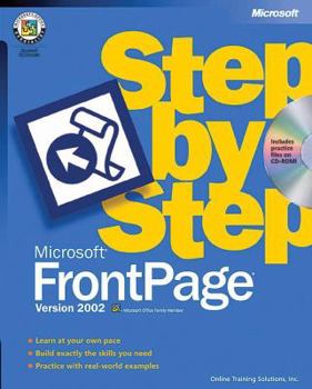 Paperback Microsofta Frontpagea Version 2002 Step by Step [With CDROM] Book