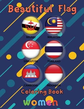 Paperback Beautiful Flag Coloring Book women: 8.5''x11''/ flag coloring book