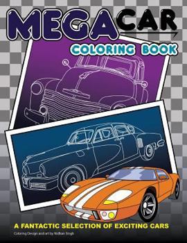 Paperback Mega Car Coloring Book