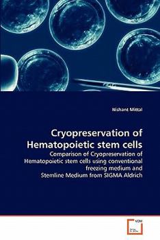 Paperback Cryopreservation of Hematopoietic stem cells Book