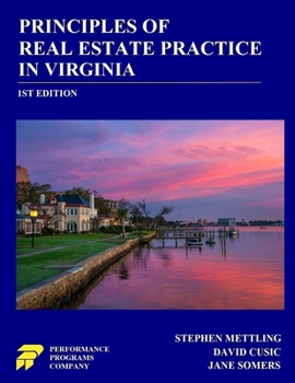 Paperback Principles of Real Estate Practice in Virginia: 1st Edition Book