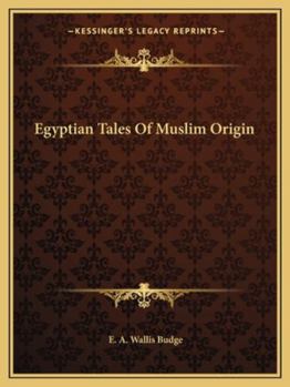 Paperback Egyptian Tales Of Muslim Origin Book