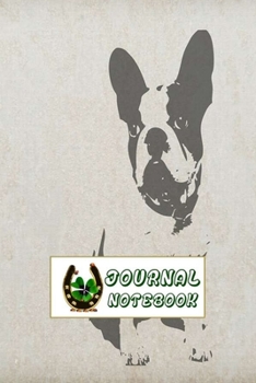 Paperback Journal Notebook: Animal Daily Journaling - Lined Paper Wide Ruled Notes Spark Your Imagination and Positive Thinking - French Bulldog & Book