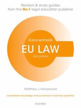 Paperback Eu Law Concentrate Book