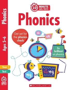 Paperback 10-Minute SATs Tests Phonics Year 1 Book