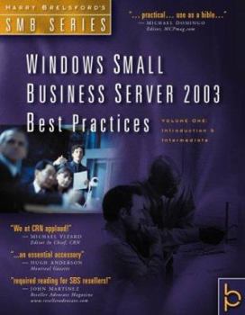 Paperback Windows Small Business Server 2003 Best Practice Book