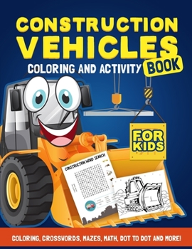 Paperback Construction Vehicles Activity Book