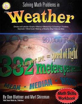 Paperback Solving Math Problems in Weather, Grades 5 - 8 Book