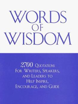 Hardcover Words of Wisdom Book